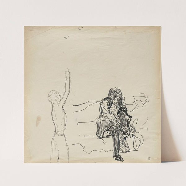 Femme enfilant ses bas by Pierre Bonnard