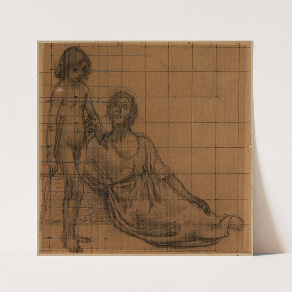 Femme et enfant by Pierre Puvis de Chavannes
