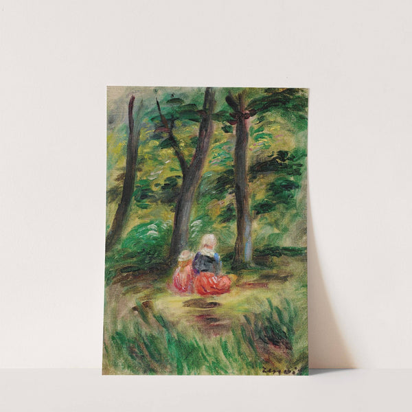 Femme Et Enfant Dans Un Paysage by Pierre-Auguste Renoir