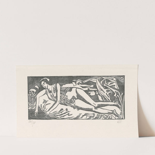 Femme étendue sur une draperie (1893) by Aristide Maillol