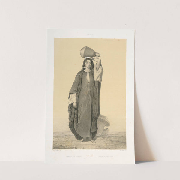 Femme Fellâh du Caire, A Fellâh Woman of Cairo (1851) by Alexandre Bida