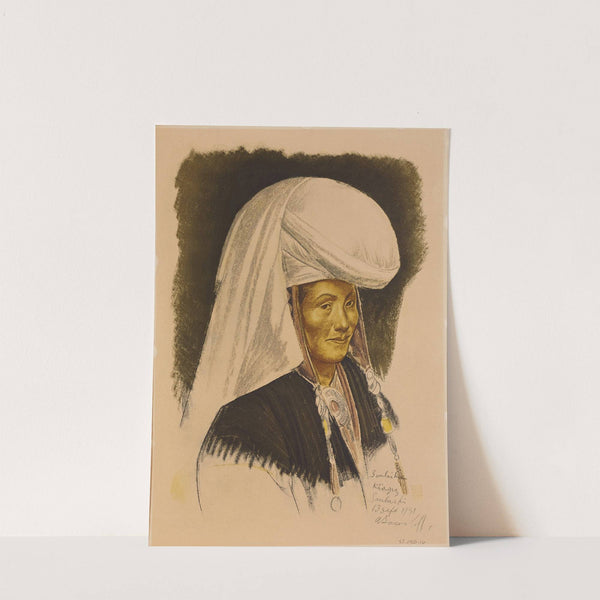 Femme kirghize, Soubashi (1931) by Alexandre Jacovleff