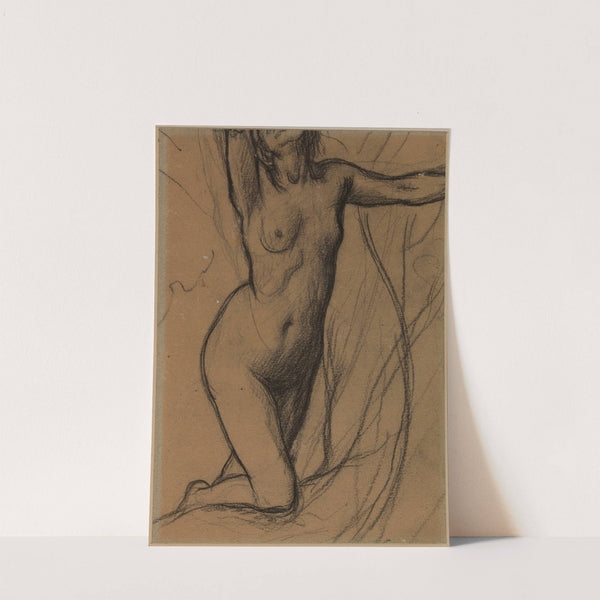 Femme nue à genou, de face by Pierre Puvis de Chavannes