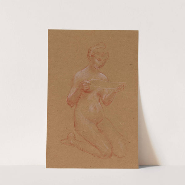 Femme nue à genoux by Luc-Olivier Merson