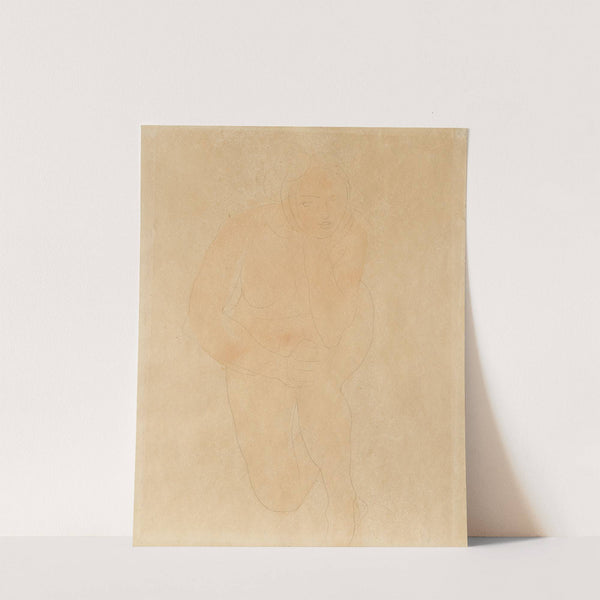Femme nue agenouillée, le menton appuyé sur la main gauche (1898) by Auguste Rodin