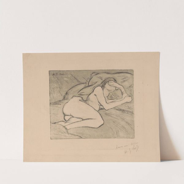 Femme nue allongée (1897) by Henri-Gabriel Ibels