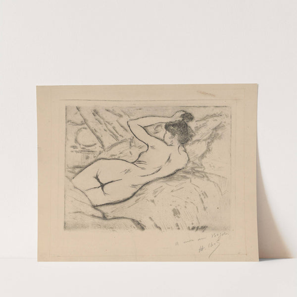 Femme nue allongée (1897) by Henri-Gabriel Ibels