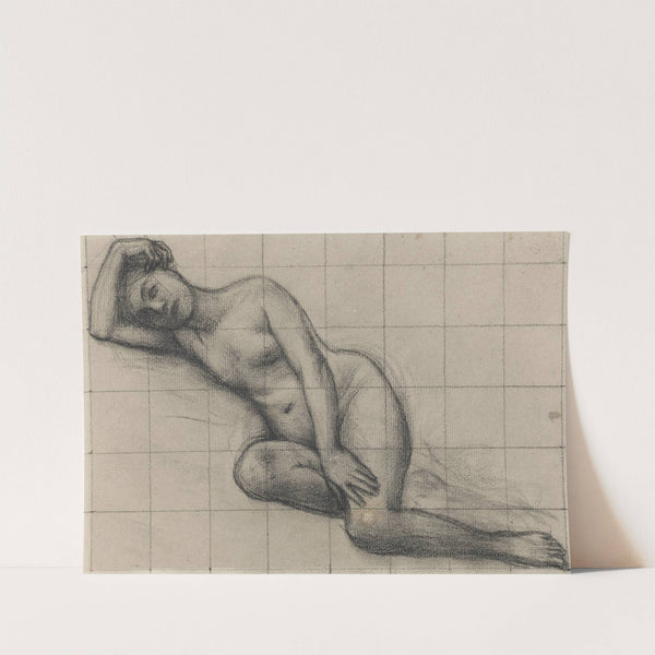 Femme nue allongée (1879) by Pierre Puvis de Chavannes