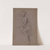 Femme nue assise by Louis Devedeux