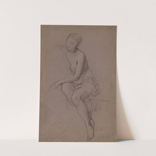 Femme nue assise by Louis Devedeux