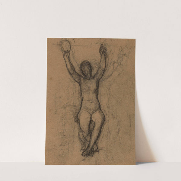 Femme nue assise de face, les deux bras levés (1892-1894) by Pierre Puvis de Chavannes