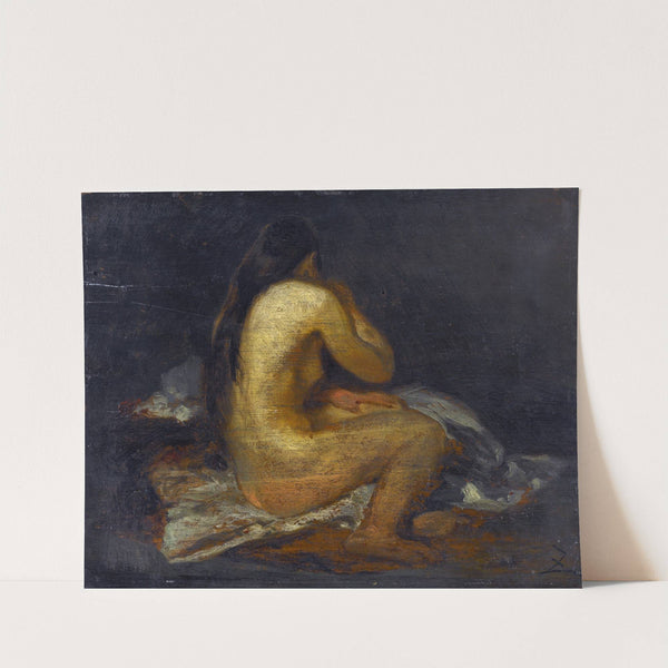 Femme nue assise by Félix Ziem