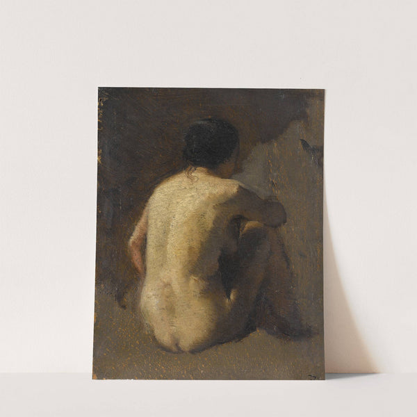 Femme nue assise, vue de dos (1845 - 1848) by Félix Ziem
