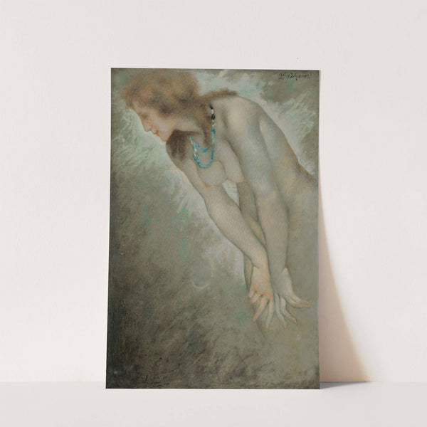 Femme nue portant un collier (circa 1910-1920) by Lucien Lévy-Dhurmer