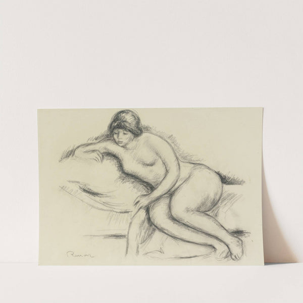 Femme nue sur le canapé de nice by Pierre-Auguste Renoir