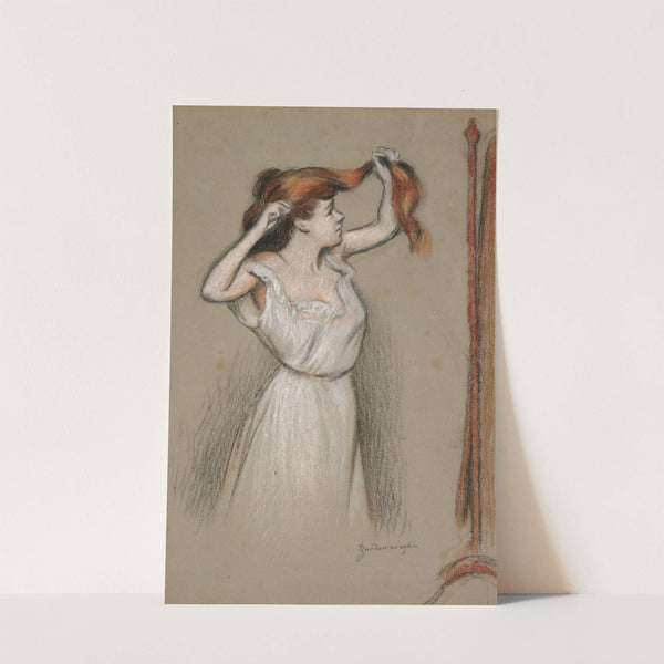 Femme Qui Se Coiffe by Federico Zandomeneghi