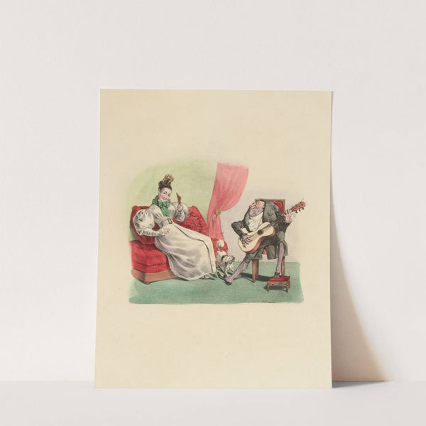 Femme sensible, entends-tu le ramage, etc. etc (1831) by Charles-Joseph Traviès de Villers