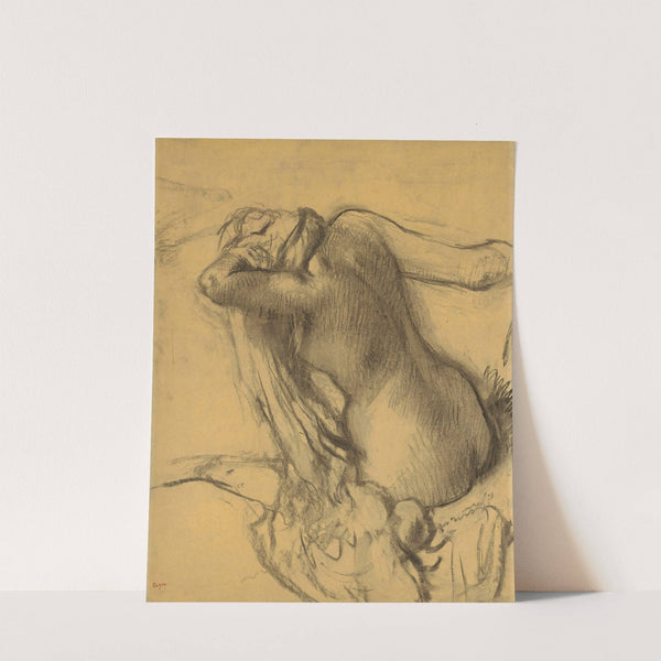 Femme s’essuyant les cheveux (1890-1895) by Edgar Degas