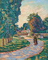 Femme sur un chemin à Epinay-sur-Orge (1880)
