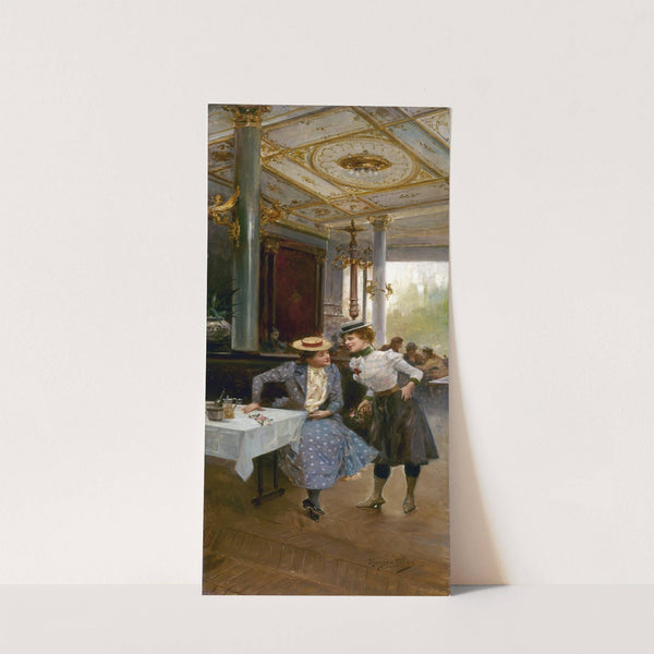 Femmes au café by Mariano Alonso-Pérez