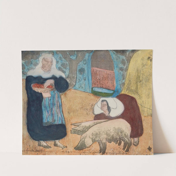Femmes Au Porcs (Women With Pigs) (1889) by Emile Bernard