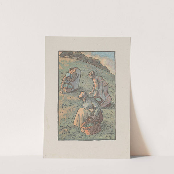 Femmes cueillant de l’herbe (1890) by Camille Pissarro