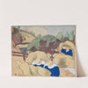 Femmes faisant les foins (Women Making Haystacks) (1889) by Emile Bernard