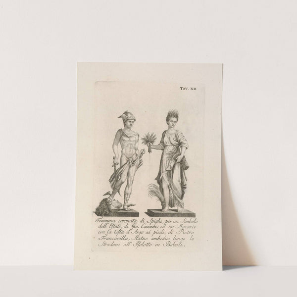 Femmina coronata di spighe, per un simbolo dell'Estate; di Gio. Caccini by Gaetano Vascellini