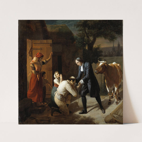 Fénélon returns a Stolen Cow to a Peasant by Louis Hersent