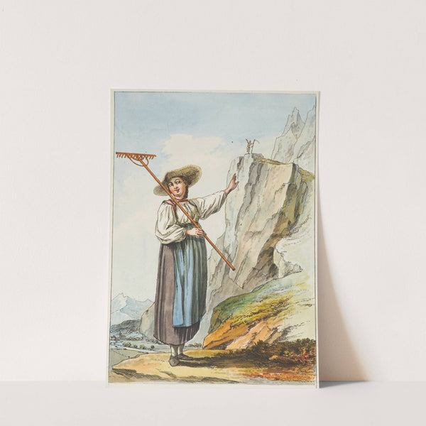 Feneuse des montagnes d’Oberhasli, Canton de Berne (1777-1779) by Caspar Wolf