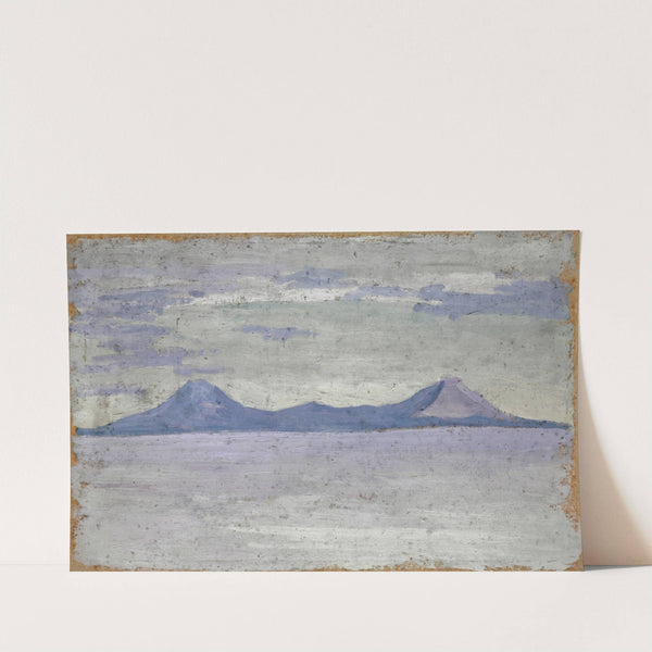 Ferne Berge im Meer by Ernst Schiess