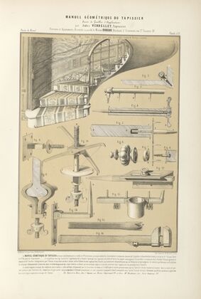 Ferrures et ajustements, brevetés (S.G.D.G.) de la maison Bordeaux, marchand d’ornements, rue St. Sauveur, 12.