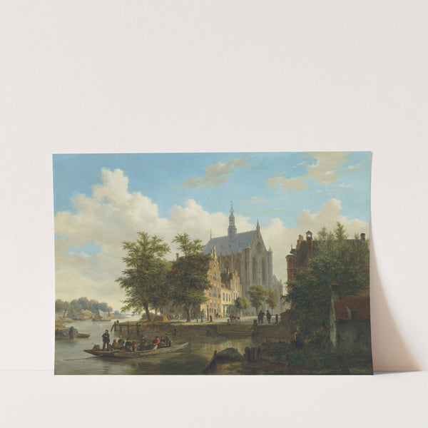 Ferry Crossing in Haarlem by Bartholomeus Johannes van Hove