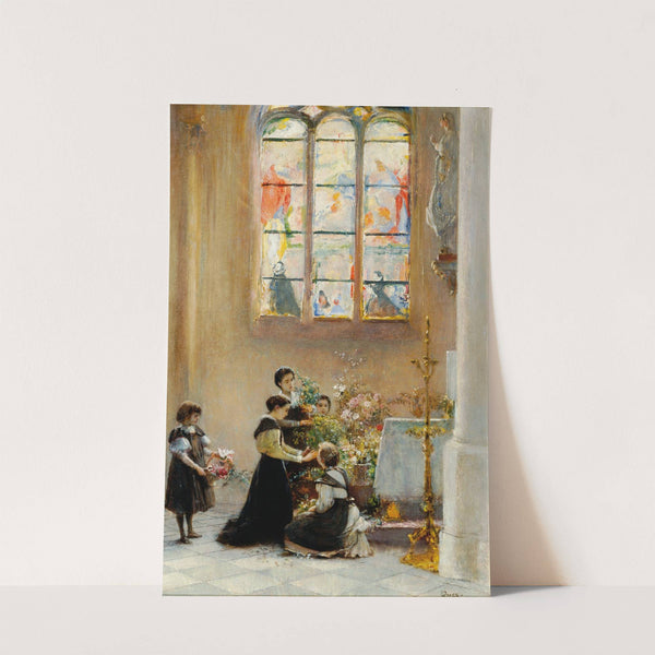 Fest St. Maria in einer Kirche in Venedig by Franz Russ the younger