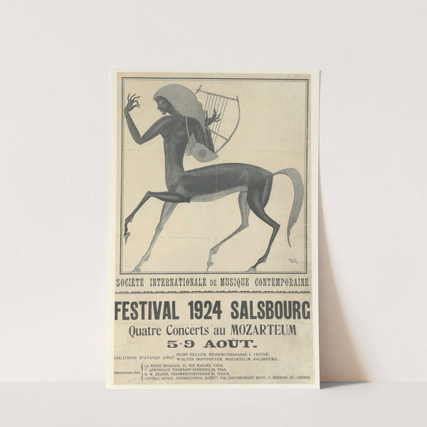 Festival 1924 Salsbourg sic. Société internationale de musique contemporaine (1924) by Edmund Dulac