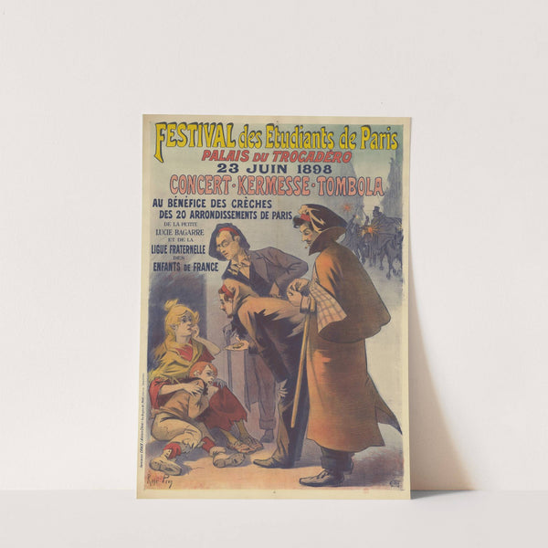 Festival des Etudiants de Paris. Palais du Trocadéro, 23 juin 1898, Concert – Kermesse -Tombola (1898) by René Péan