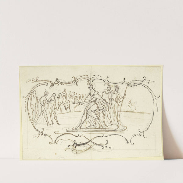 Festnahme des Sextus Aurelius Victor durch den Zensor by Paul Egell