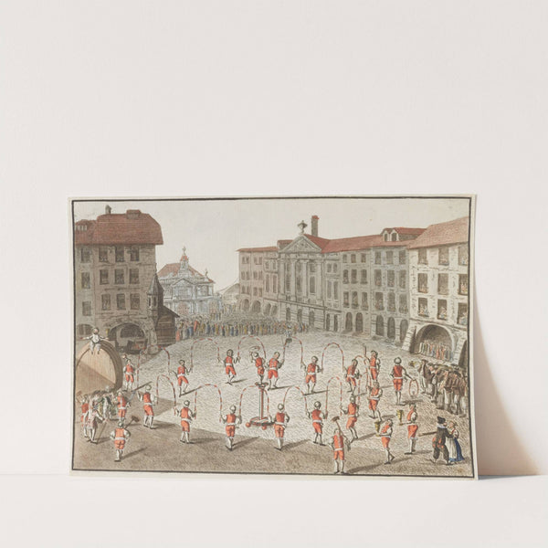 Festtanz der Küfer in Bern by Johann Jakob Lutz