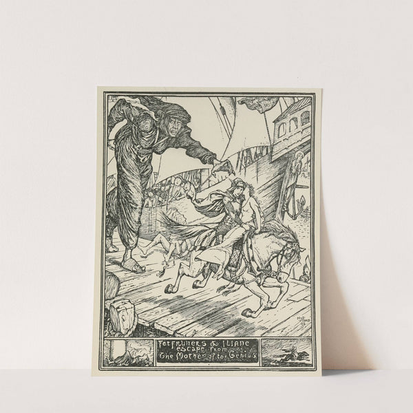 Fet-Fruners and lliane escape from the Mother of the Genius by Henry Justice Ford