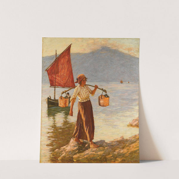 Fetching Water From Lake Garda by Henry Herbert La Thangue