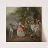 Fête champêtre with a dancing couple by Studio Of Nicolas Lancret