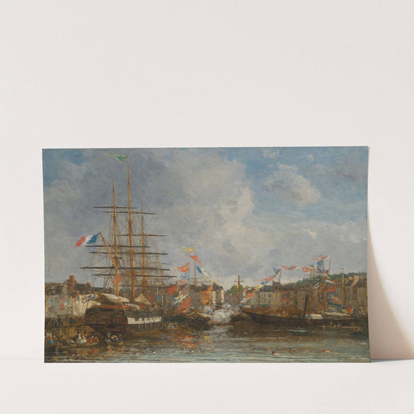Fête dans le bassin d’Honfleur (1862) by Eugène Boudin