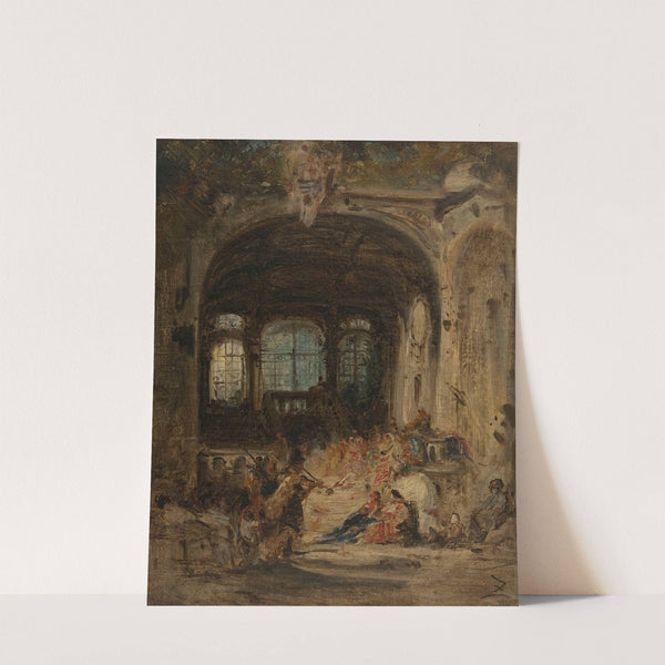 Fête dans un palais à Naples (1847) by Félix Ziem