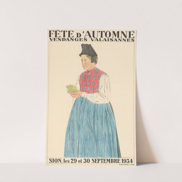 Fête d’automne – Vendages Valaisannes – Sion, les 29 et 30 Septembre 1934 (1934) by Raphy Dallèves