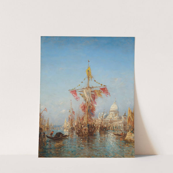 Fête de l’Assomption devant la Douane, Venise by Félix Ziem