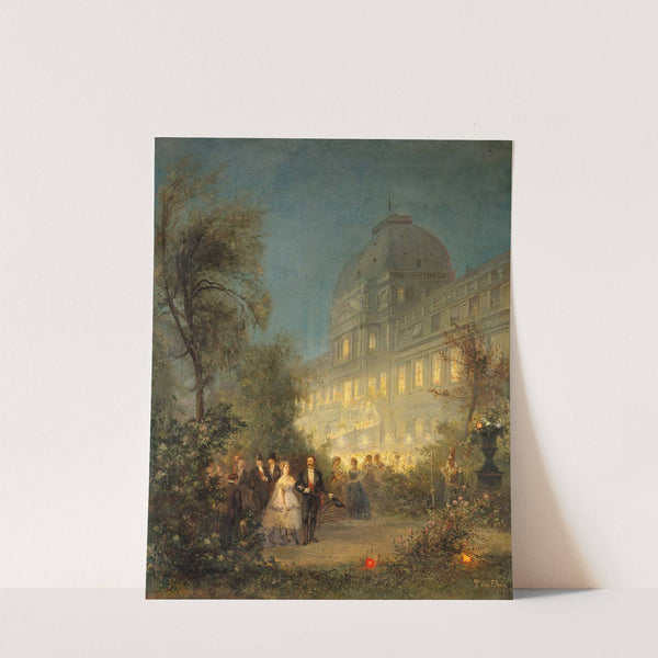 Fête de nuit aux Tuileries, le 10 juin 1867, à l'occasion de la visite des souverains étrangers à l'exposition universelle, actuel 1er arrondissement by Pierre Tetar van Elven
