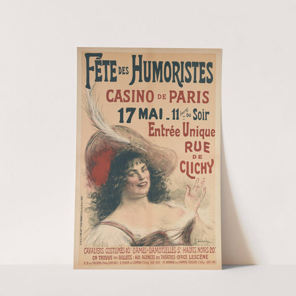 Fête Des Humoristes Casino De Paris (1880-1890) by Charles-Lucien Léandre