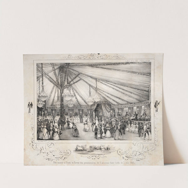 Fête donnée à Tivoli en faveur des pensionnaires de l’ancienne liste civile le 3 Juin 1840 (1840) by Jules Platier