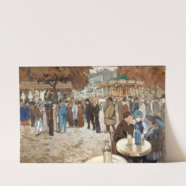 Fête foraine, boulevard de Clichy by Louis Abel-Truchet