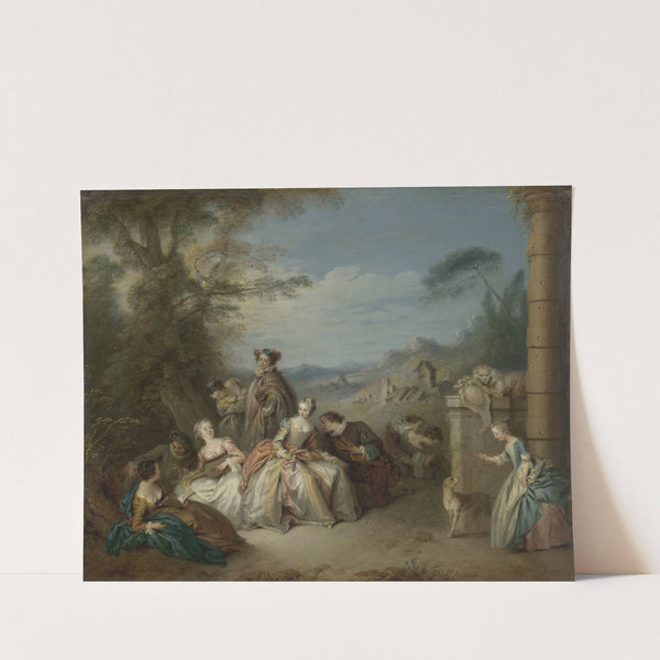 Fête galante in a Landscape by Jean-Baptiste Pater